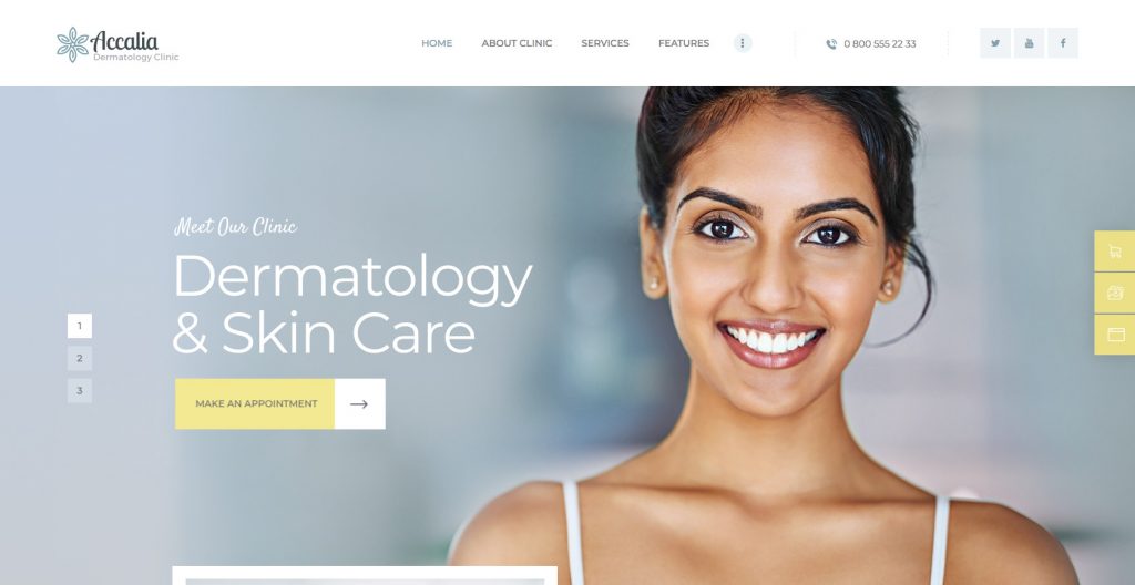 Accalia Hair Salon WordPress theme