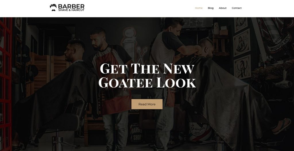 Barber Hair Salon WordPress theme