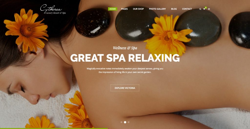 Cythera Hair Salon WordPress theme