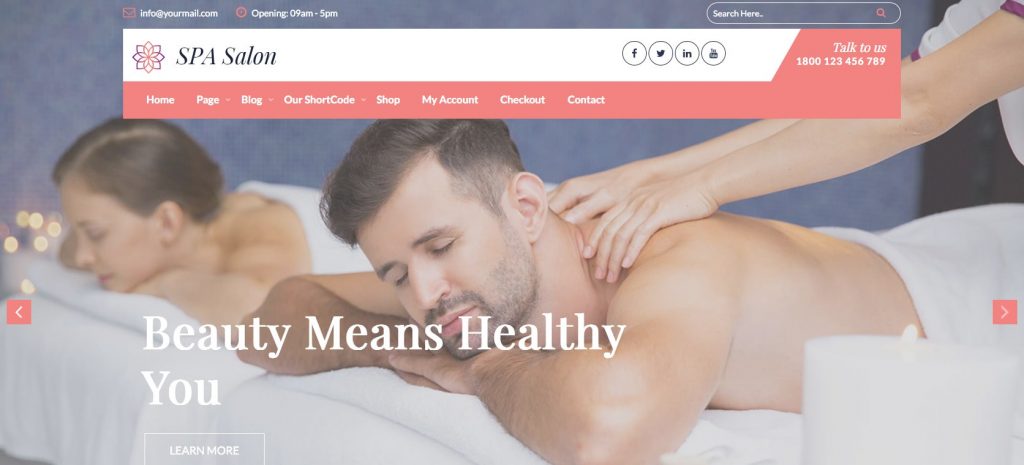 Nikhar Hair Salon WordPress theme