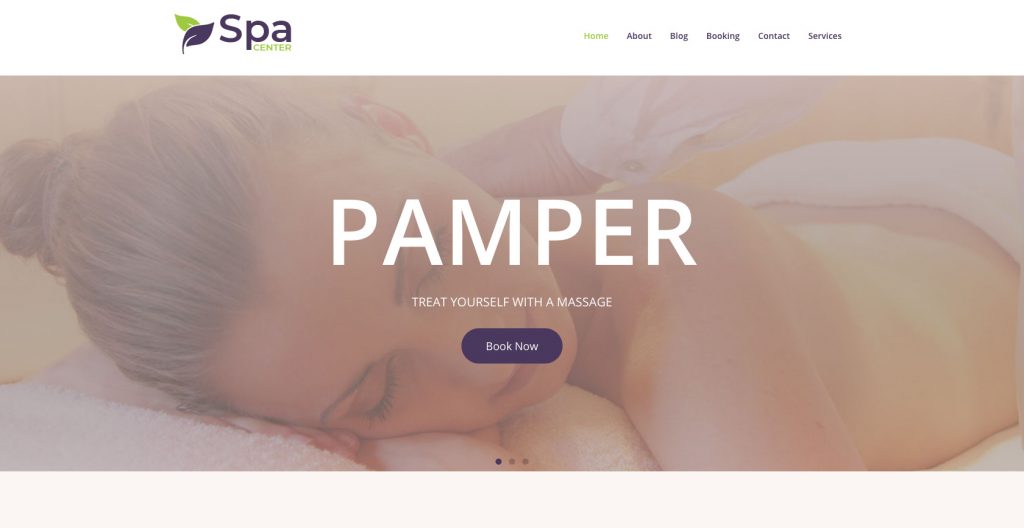 Spa Center Hair Salon WordPress theme