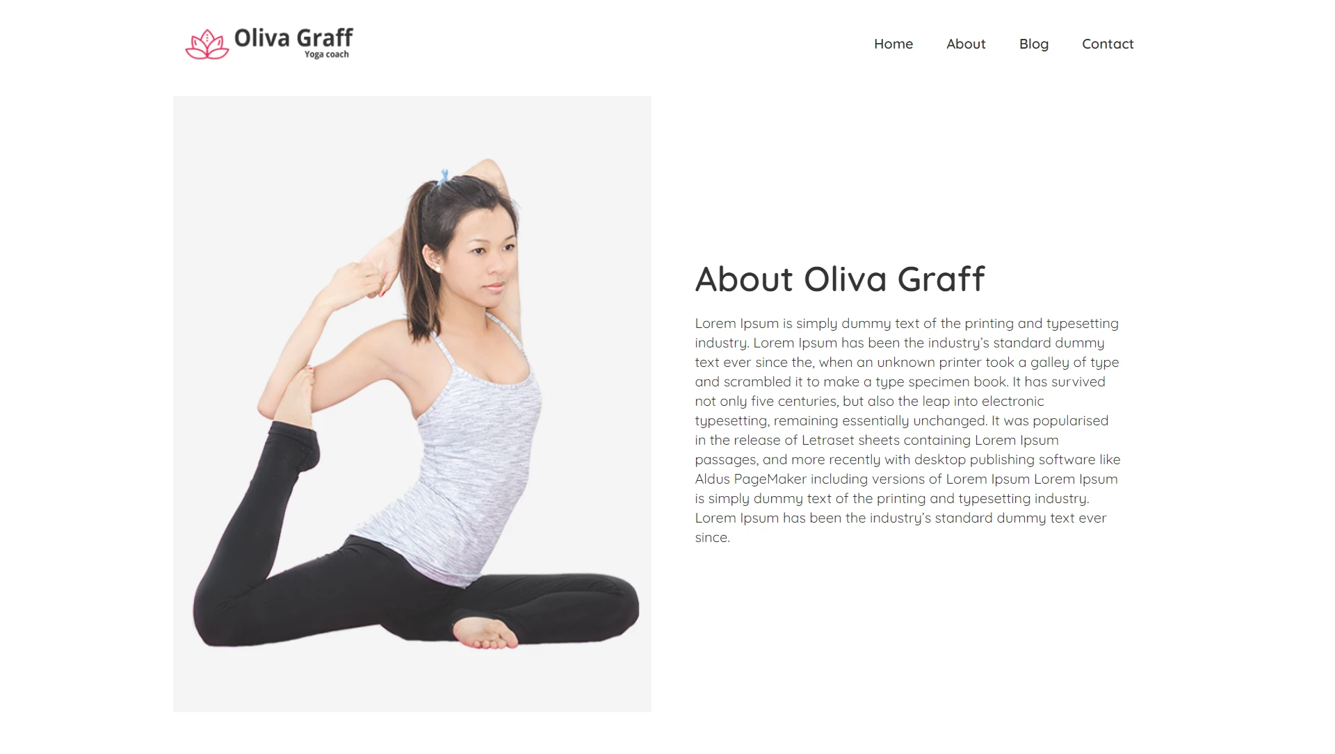 Yoga Website Template