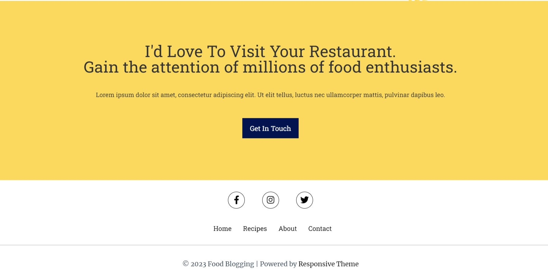 food blogging websites