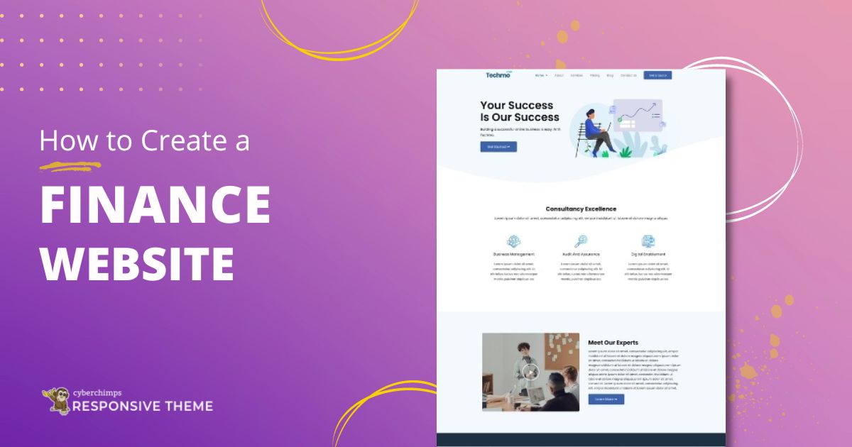 Create a Finance Website