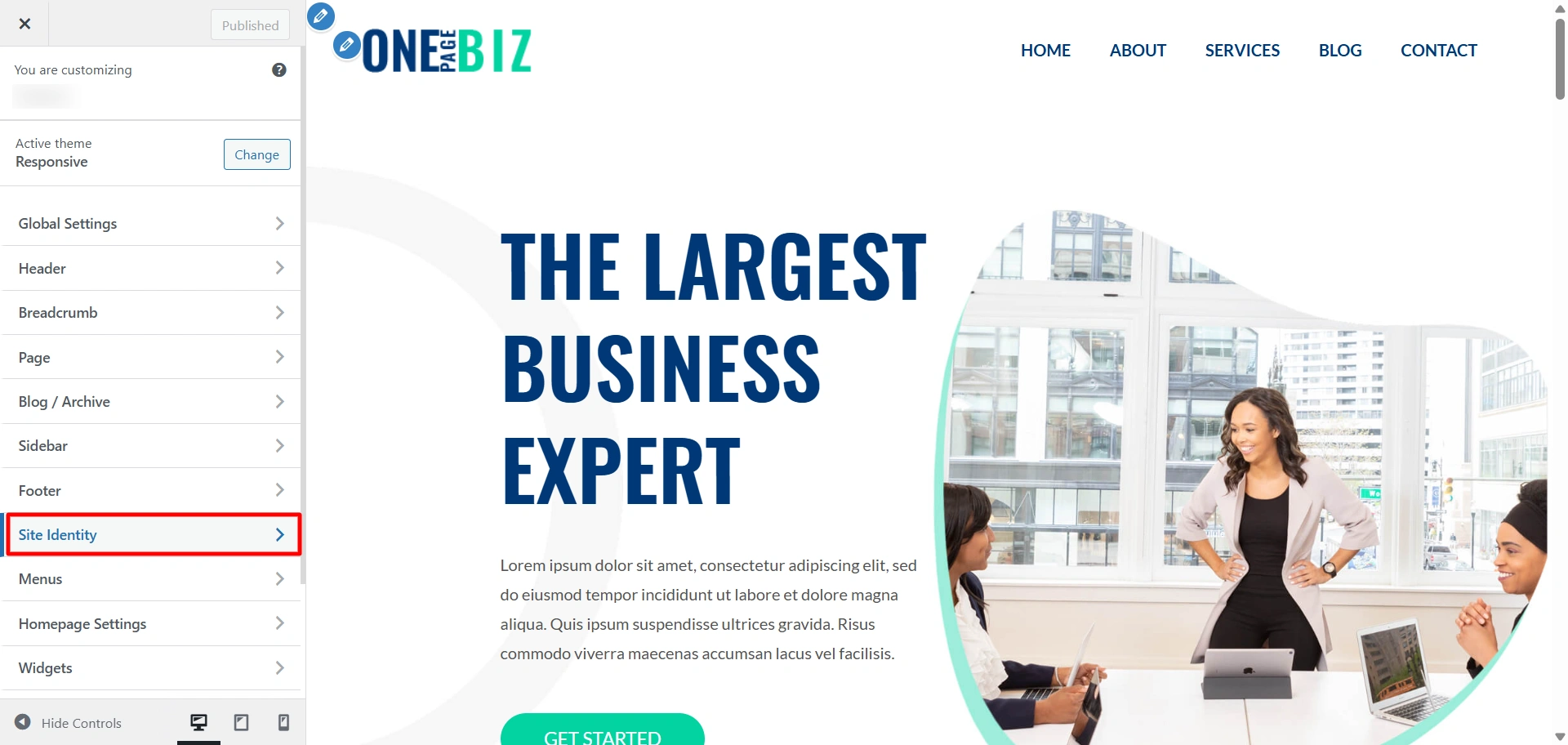 Site identity