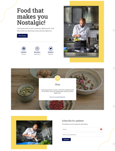 Food Blogging Starter Template