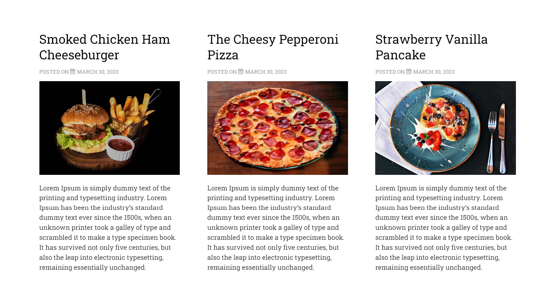 food blog sites