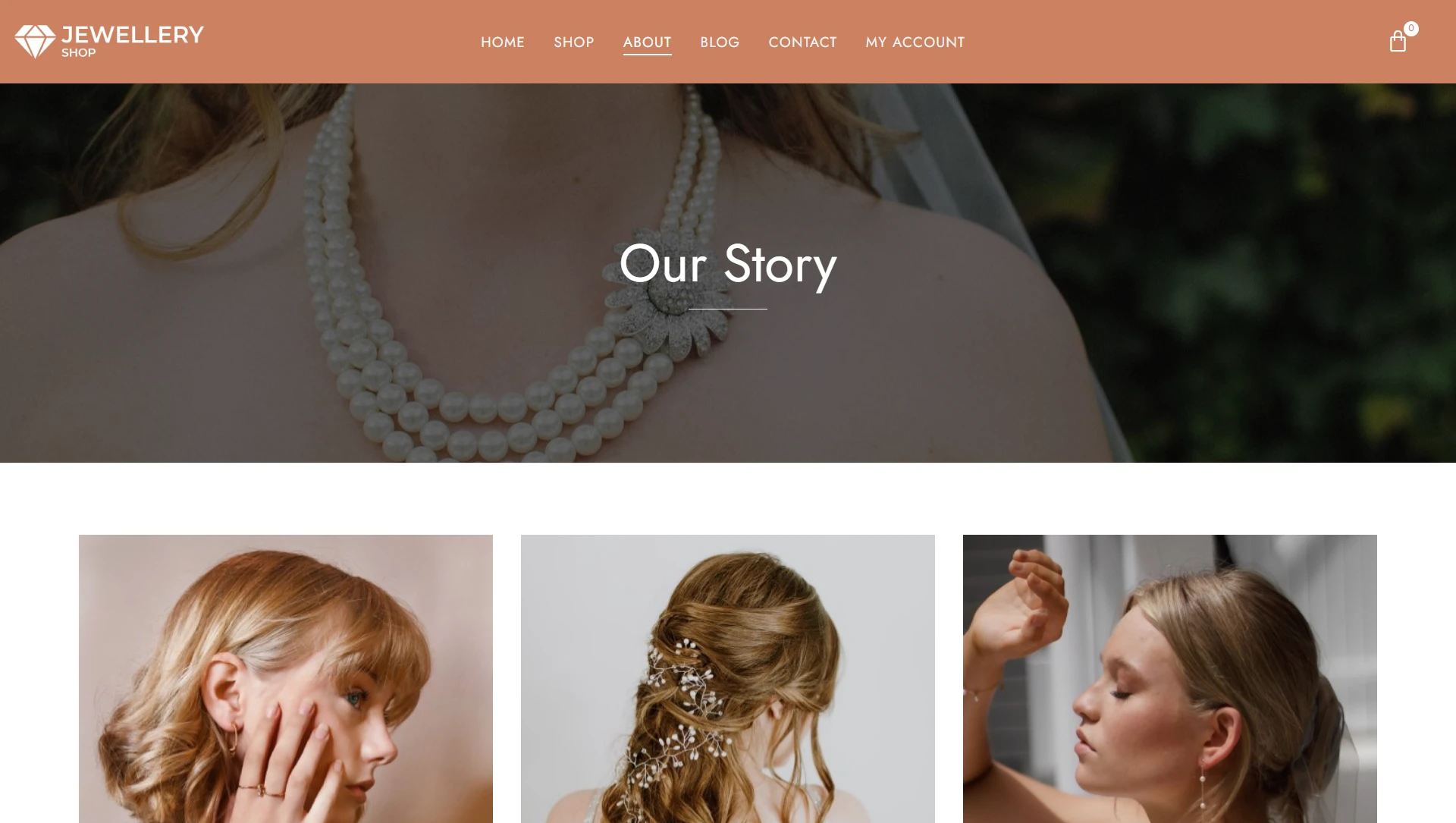 Jewellery shop website template