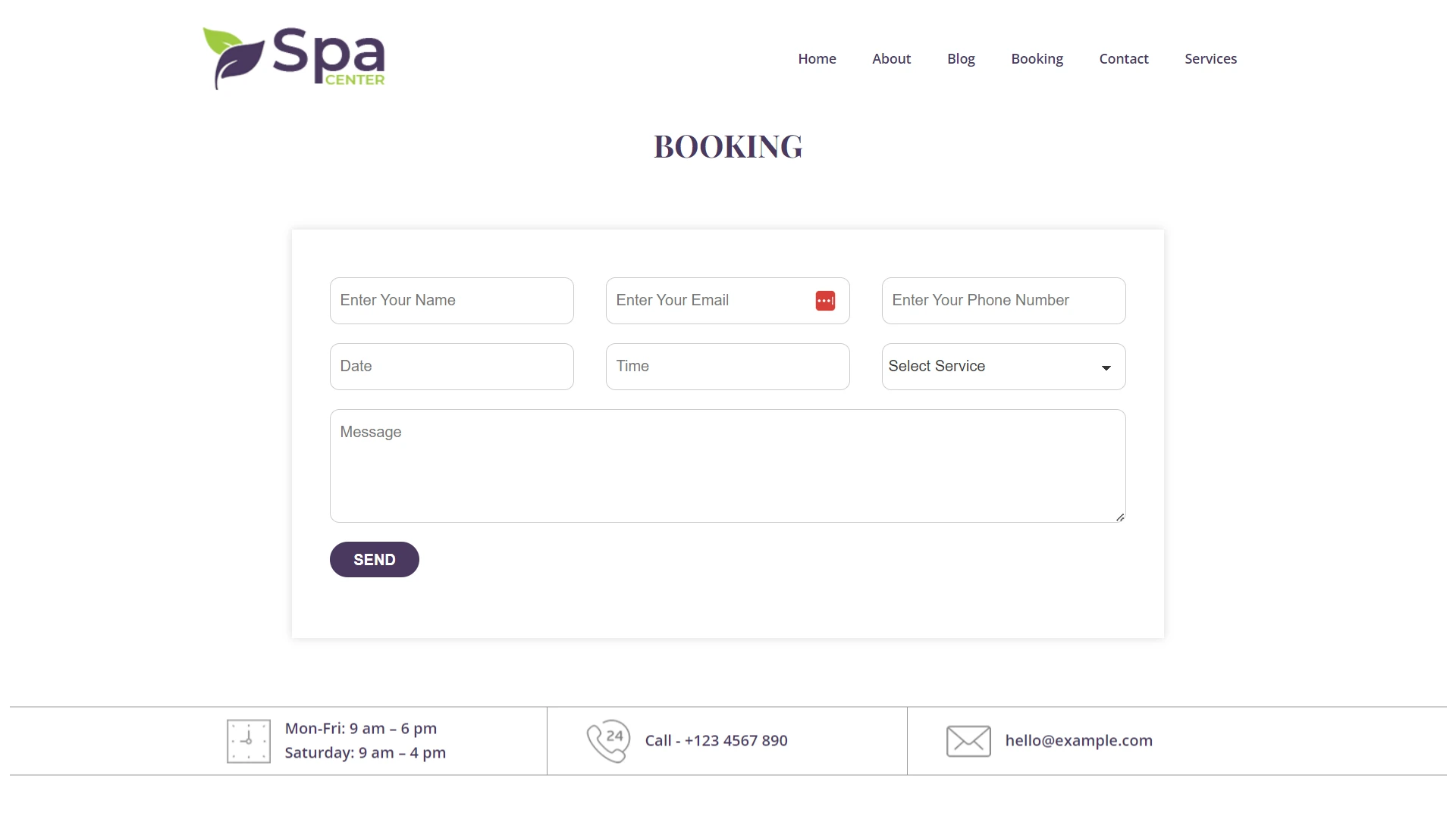 spa web template