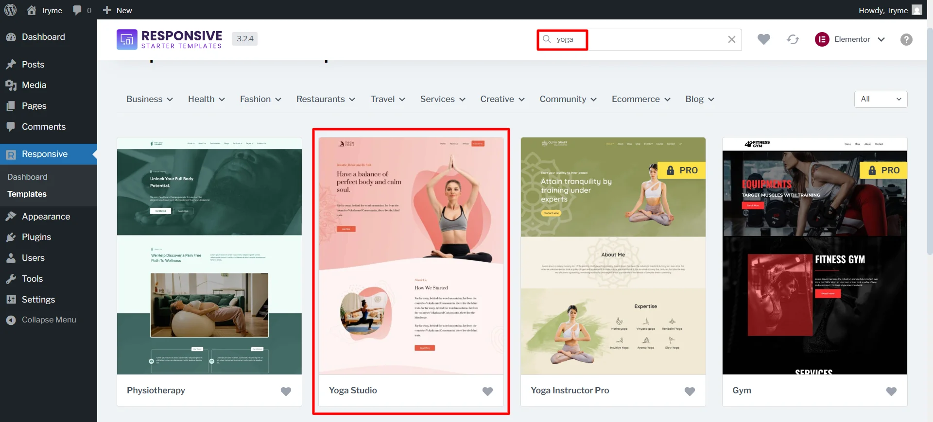 Search Yoga