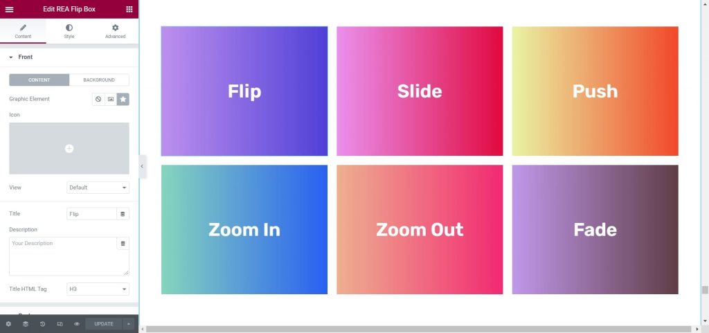 REA Flipbox Widget