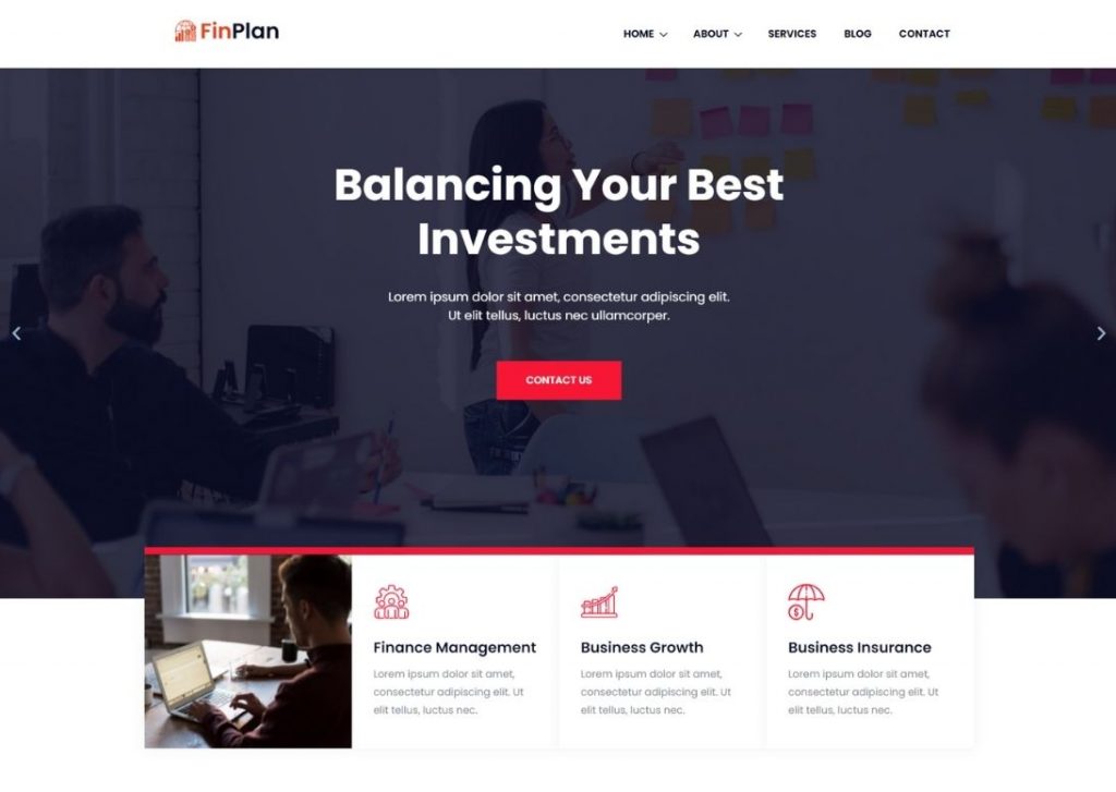 Finance Consulting Premium WordPress Theme