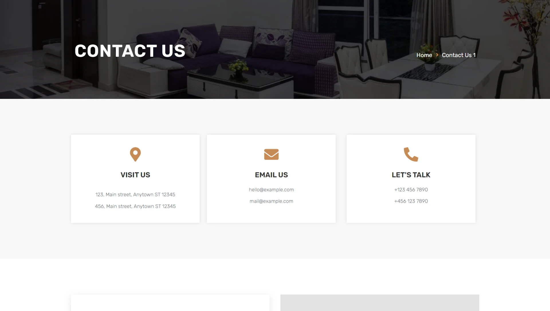 interior decoration website template