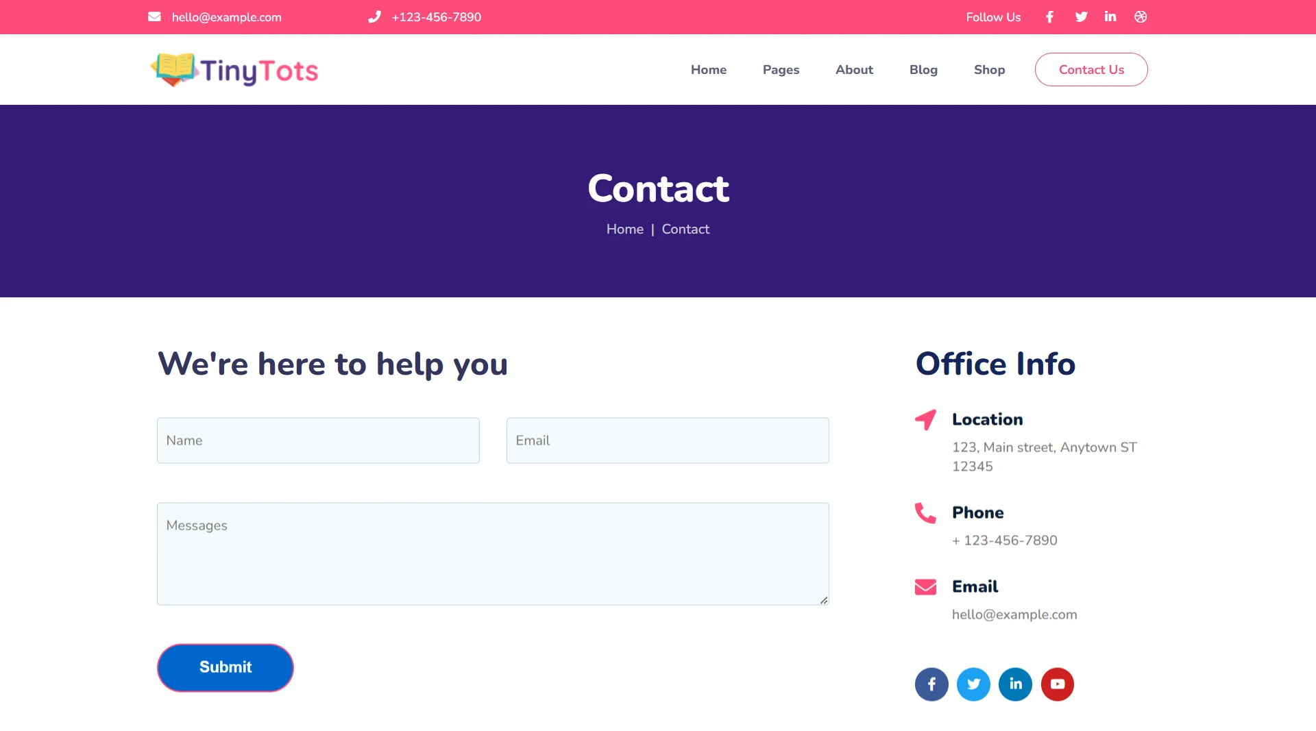 preschool website templates