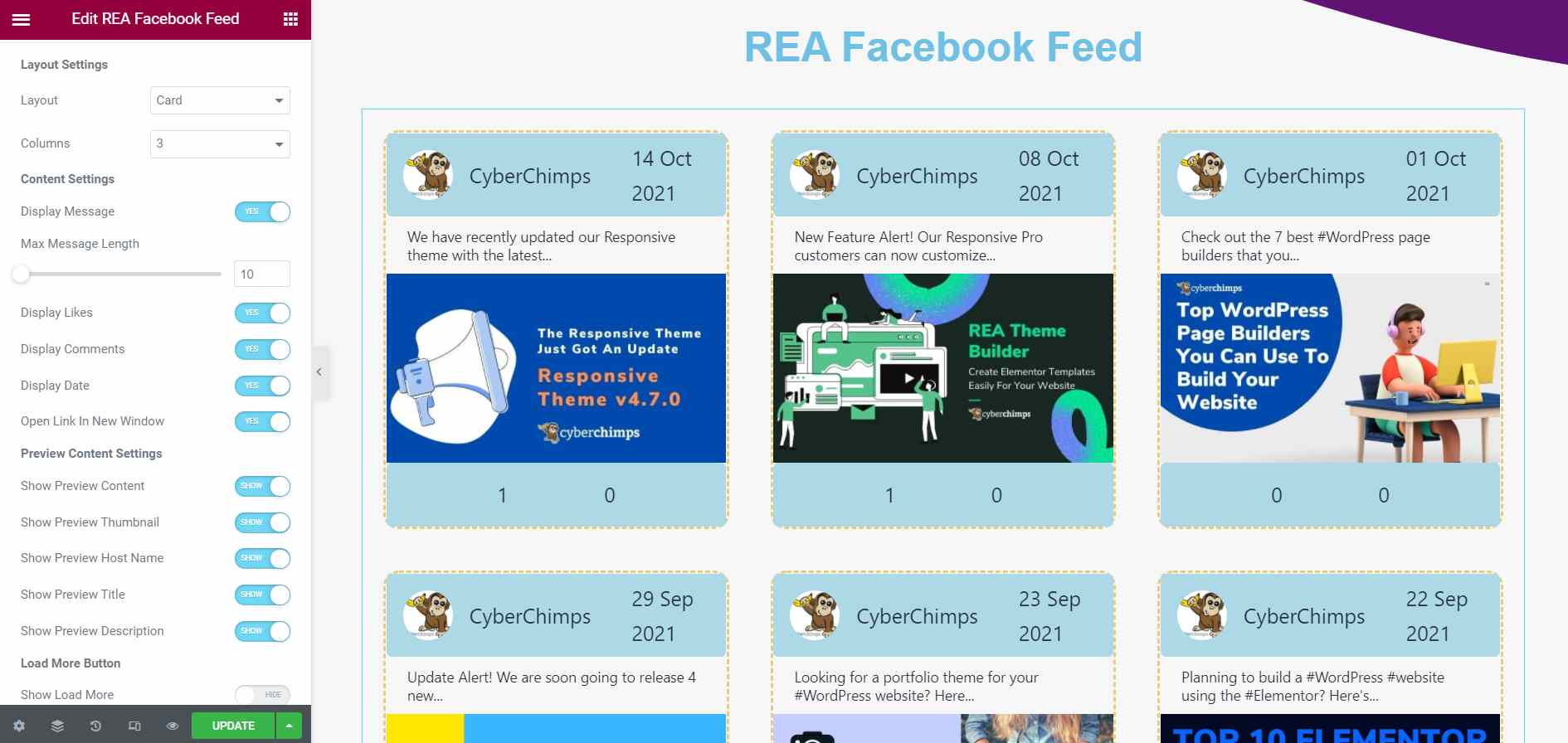 facebook widget