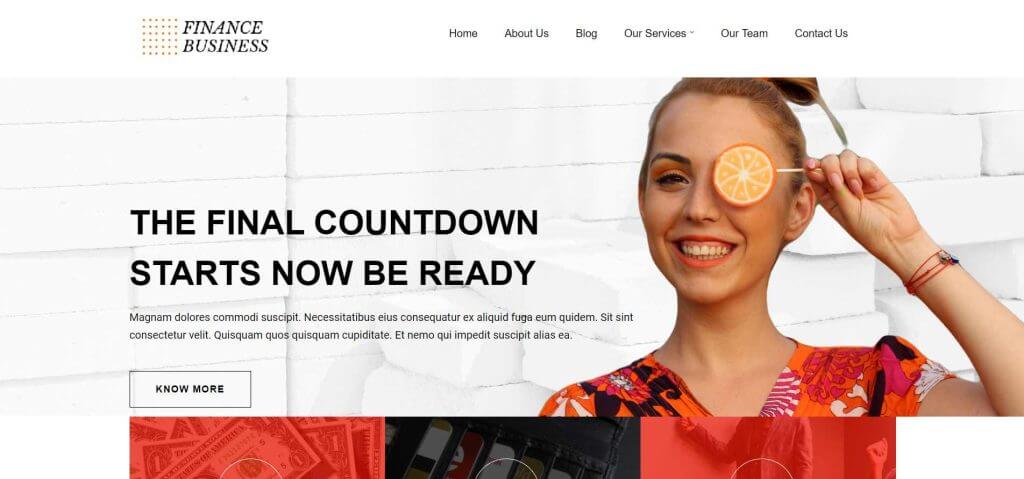Finance Business Financial WordPress Theme