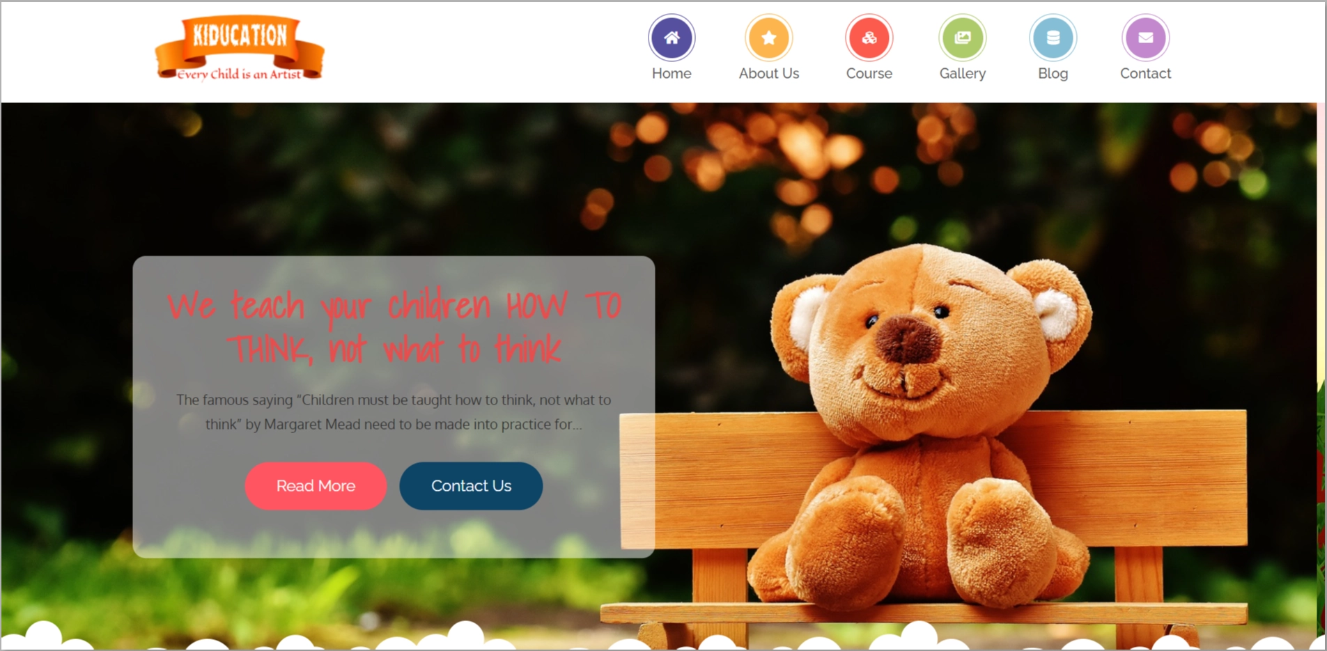Kiducation WordPress Children Theme