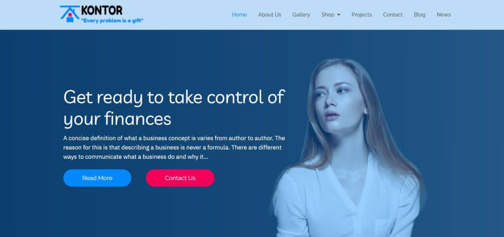 Kontor Financial WordPress Theme