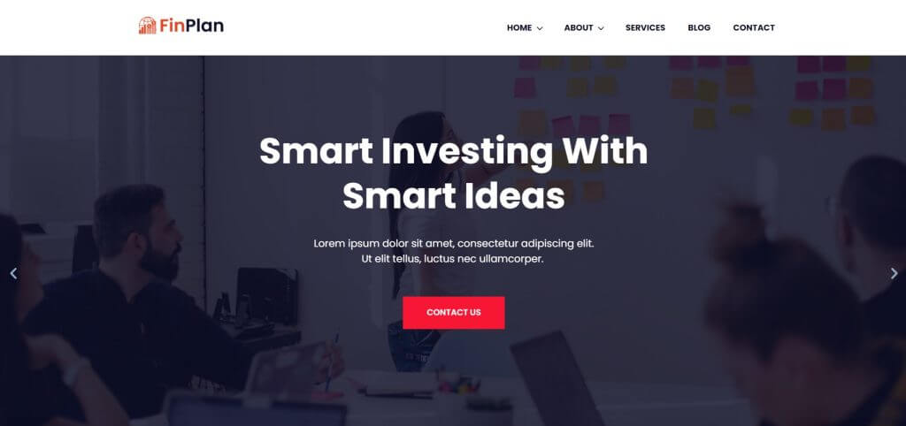 Responsive FinPlan -  Financial website template