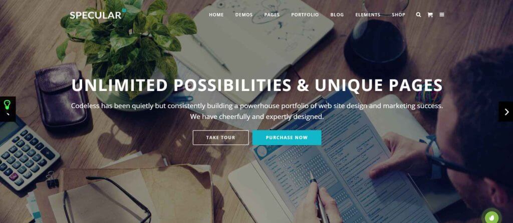 Specular Financial WordPress Theme