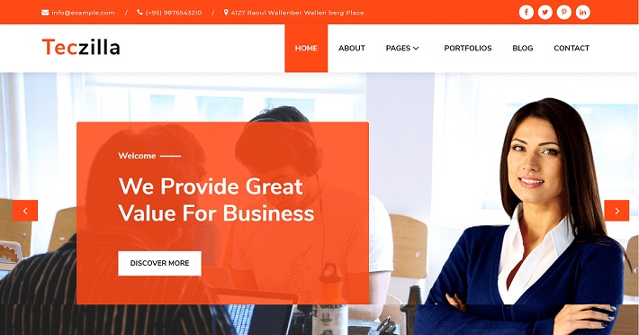 Teczilla Financial WordPress Theme