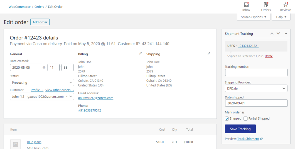 Advanced Shipment Tracking for WooCommerce
