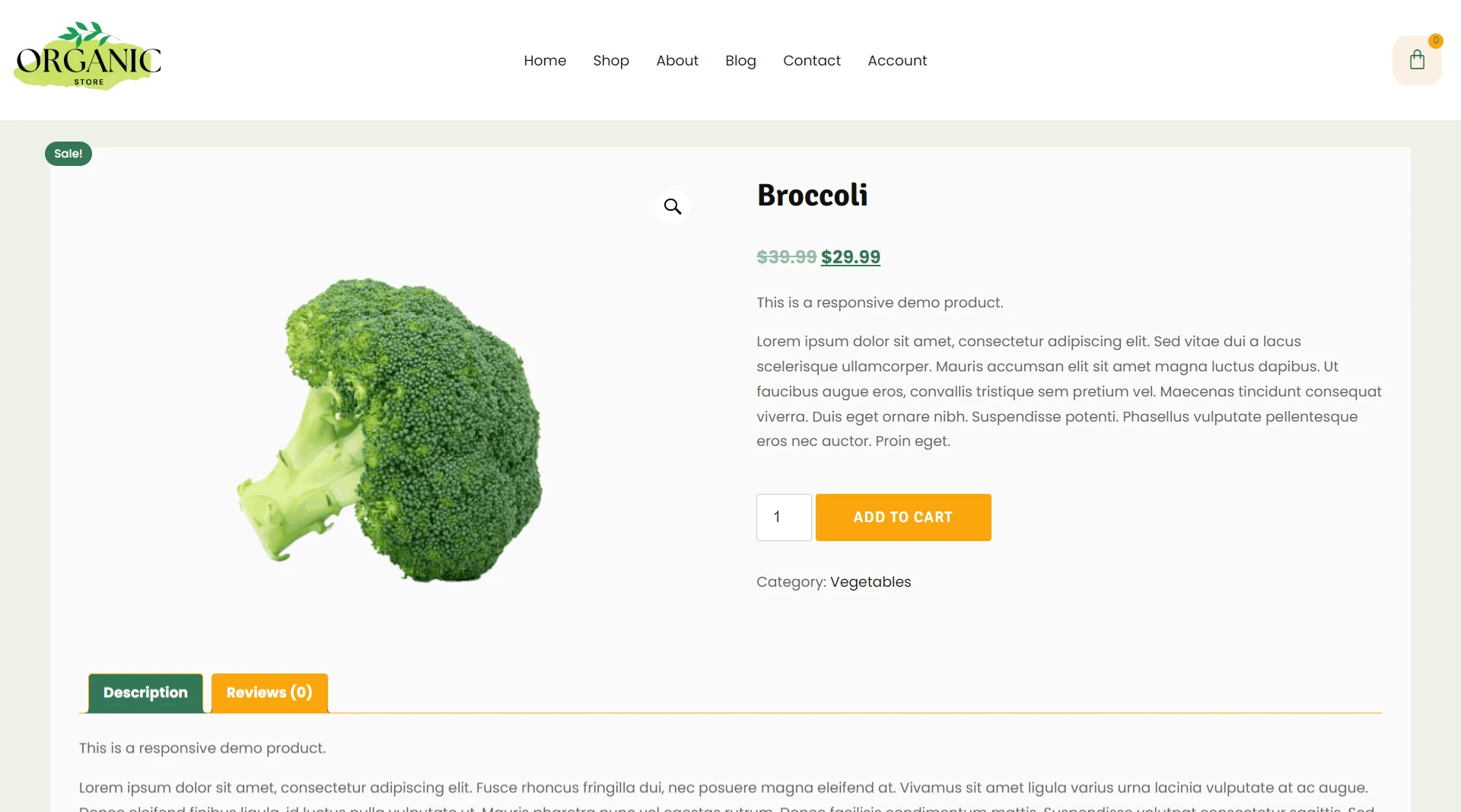 organic farm website template