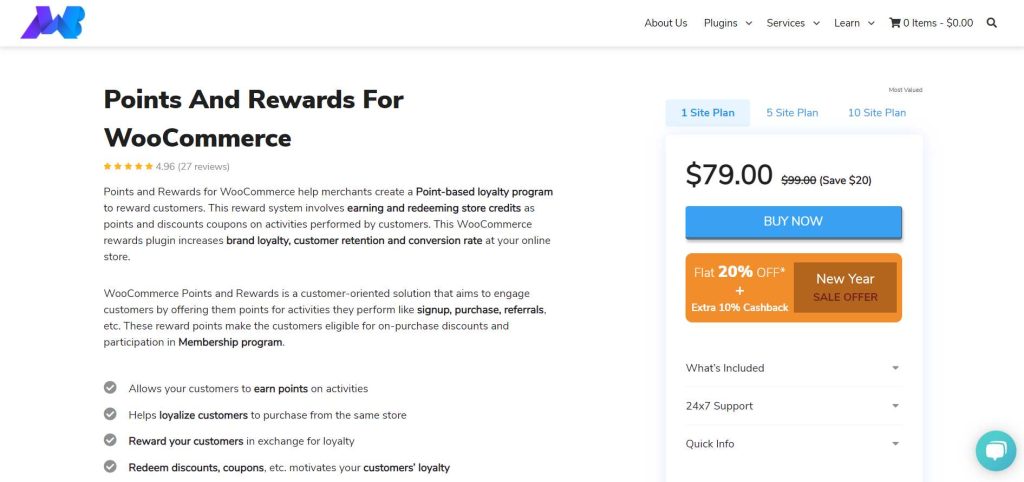Points and Rewards for WooCommerce