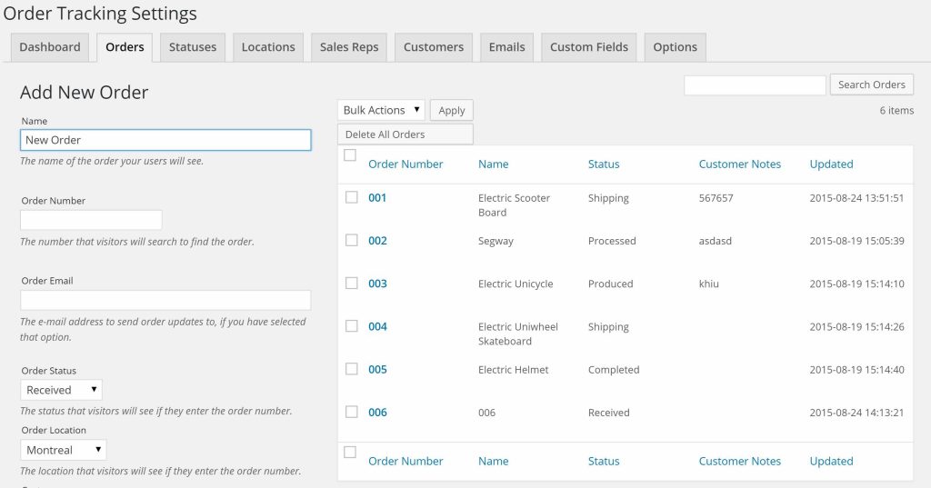 Ultimate Status Tracking- WooCommerce shipment tracking plugin