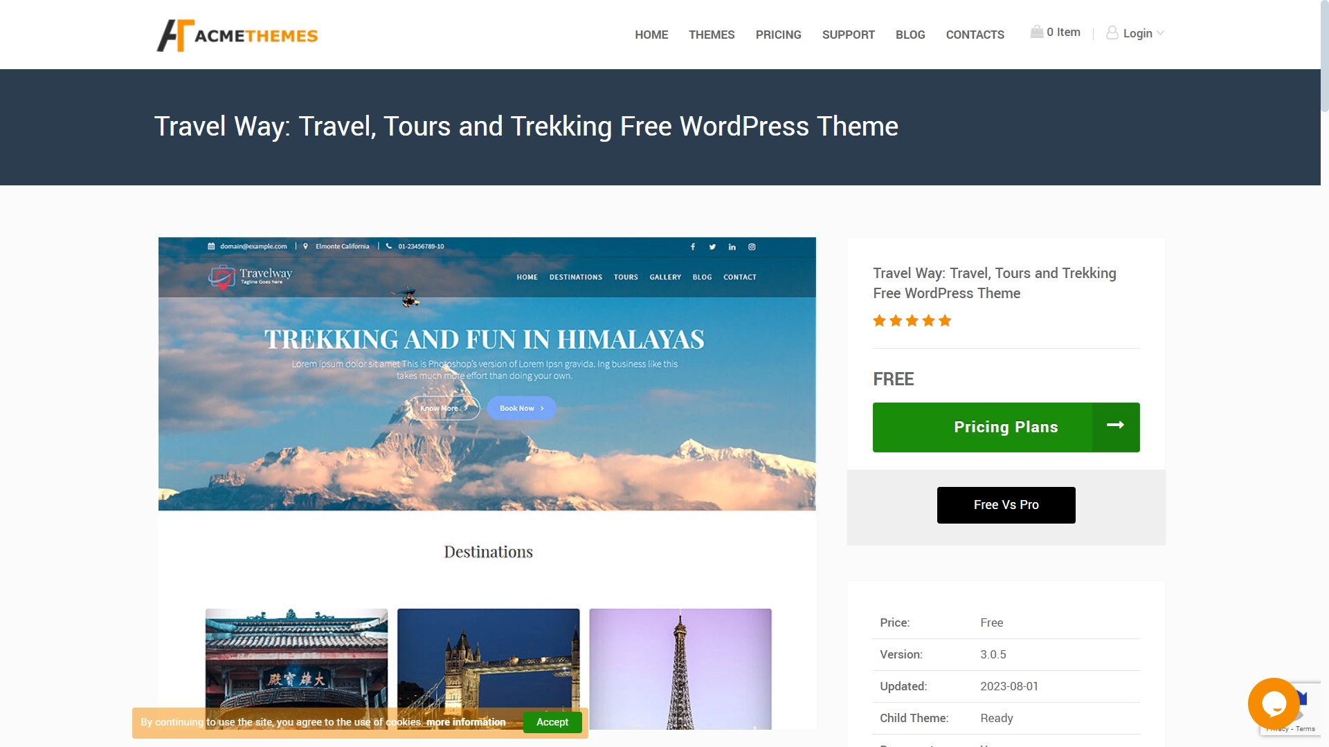 Travel way WordPress Theme