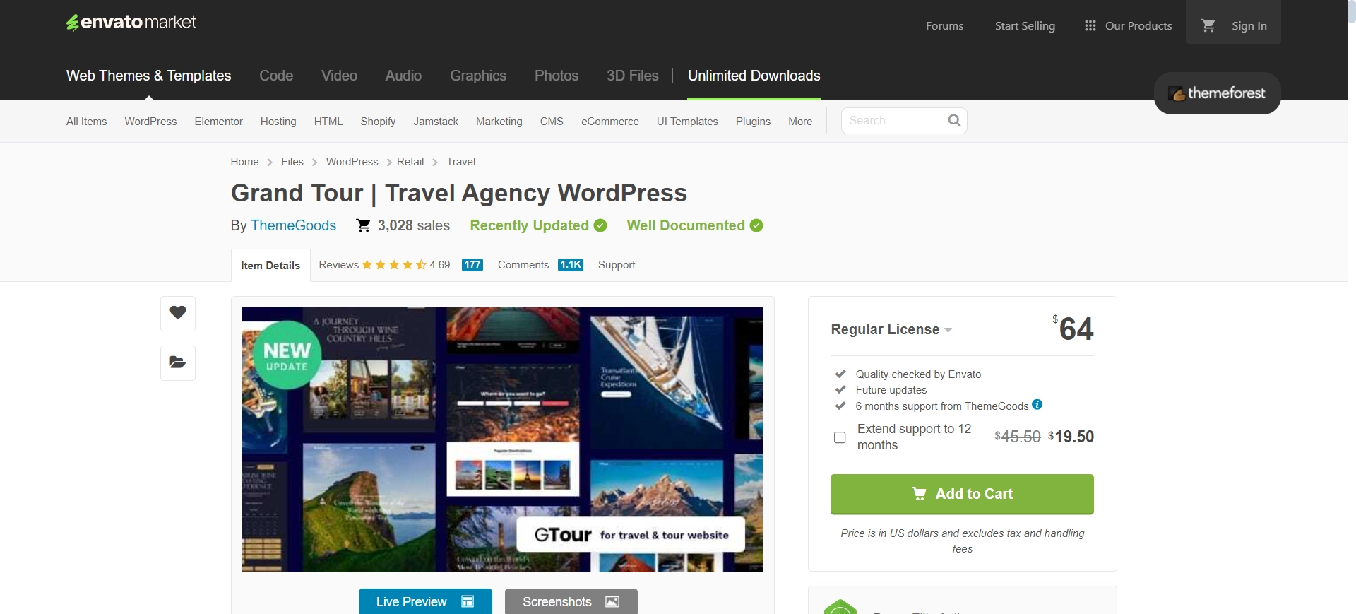 Grand Tour WordPress Theme