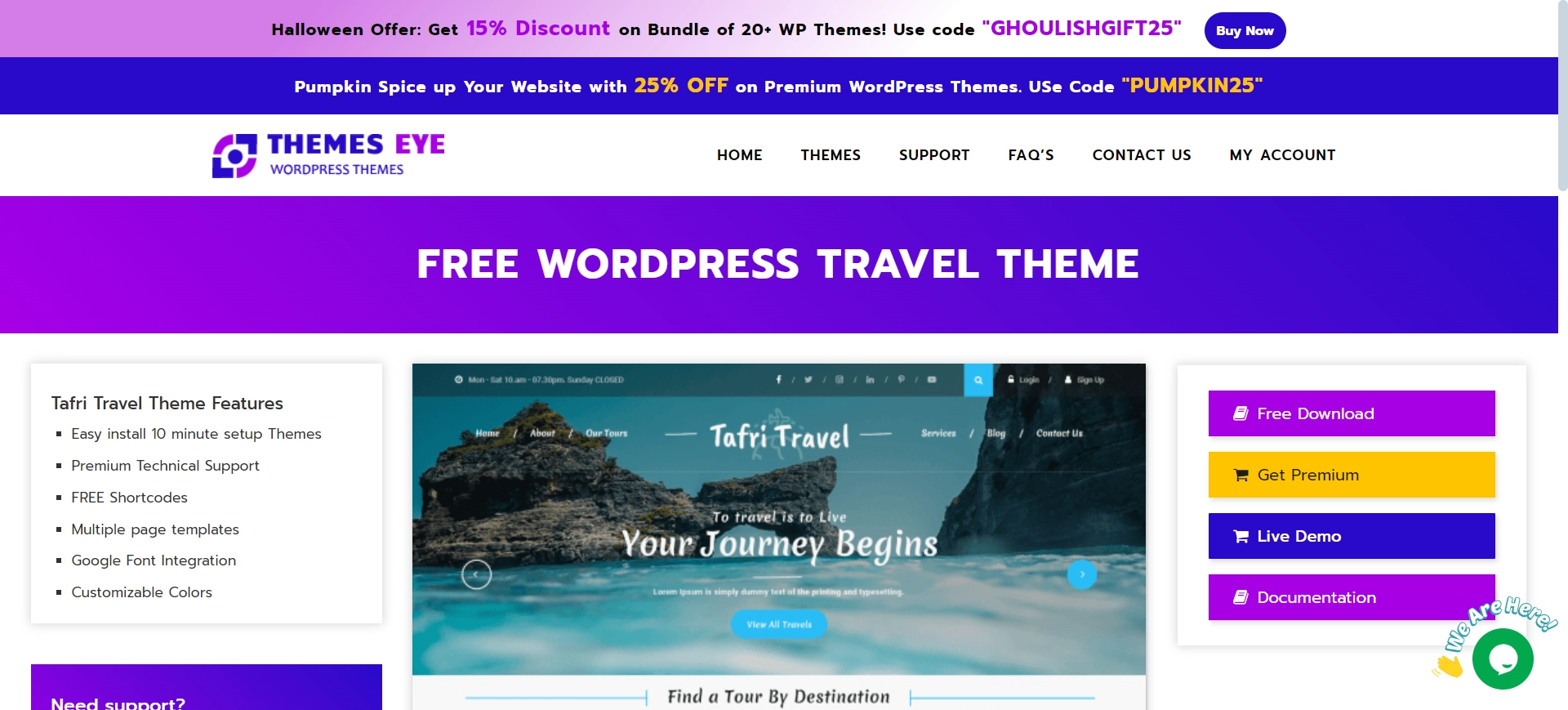 Tafri Travel WordPress Theme