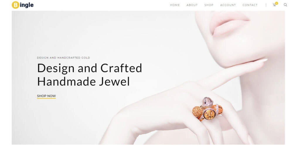 Bingle E-Commerce WordPress theme