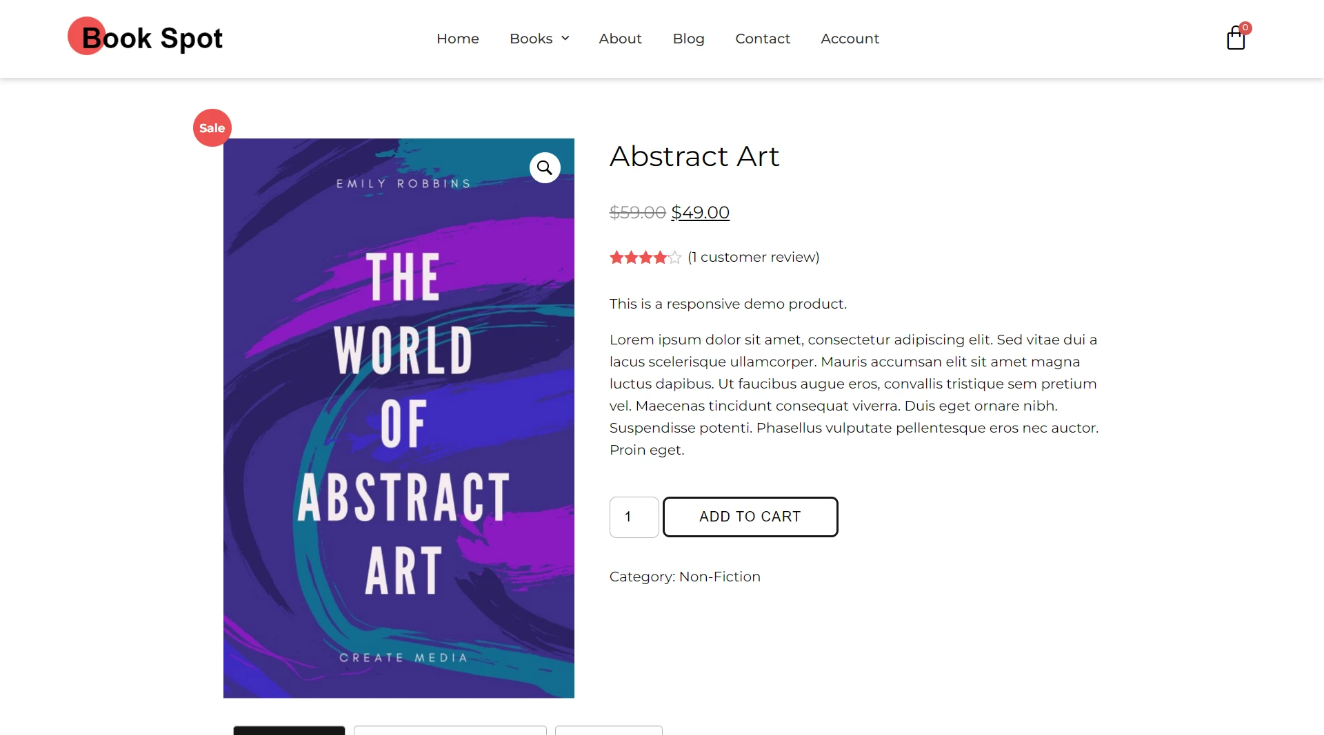 Bookstore WordPress Theme