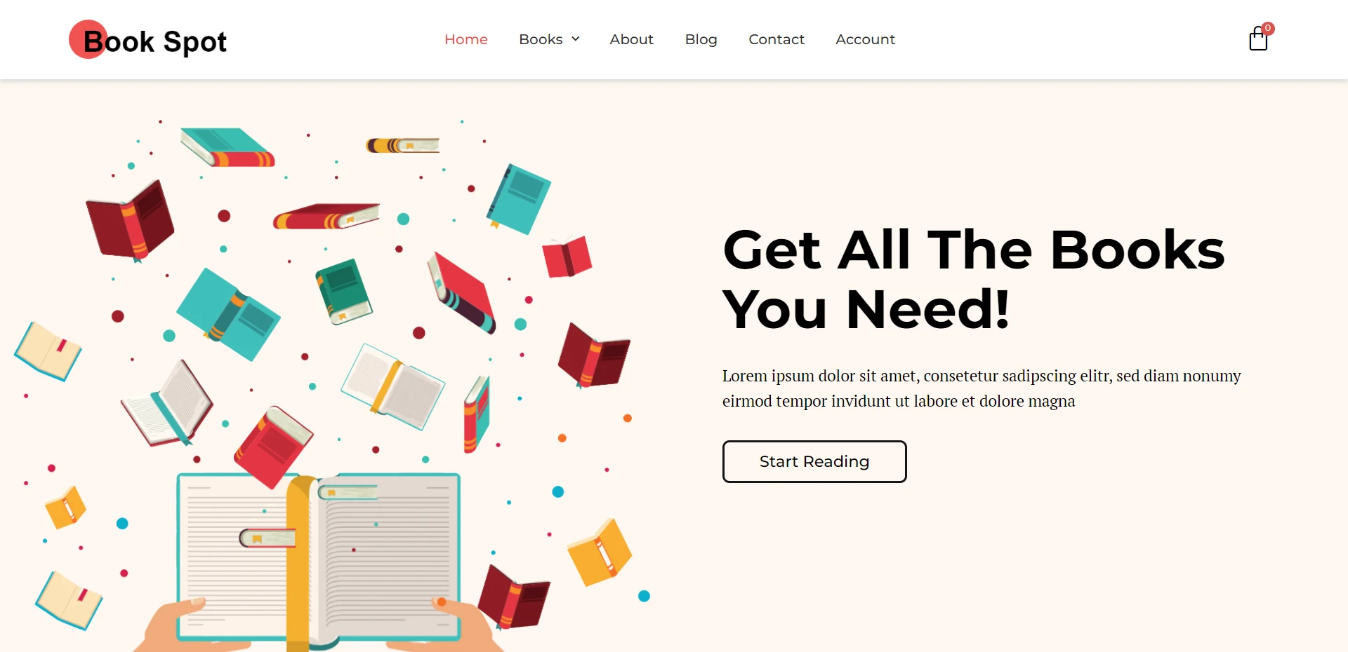 Bookstore WordPress Theme