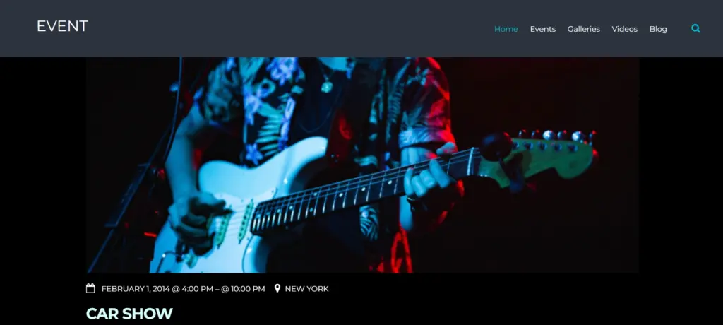 Events theme
