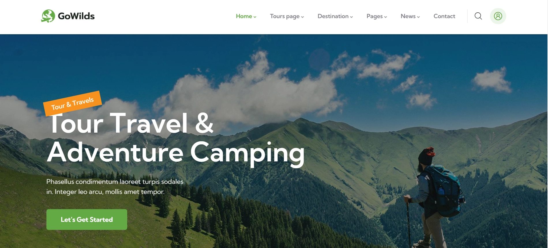 GoWilds Travel theme
