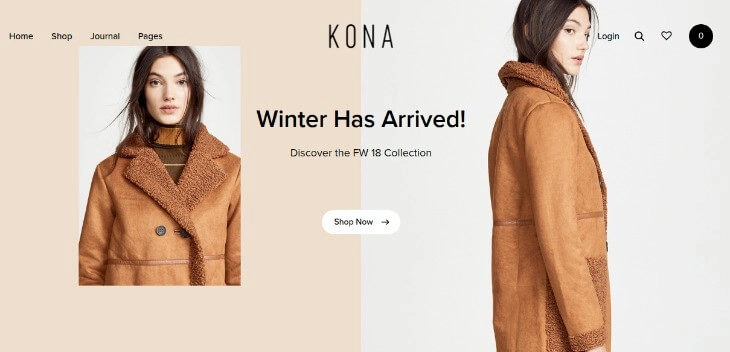 Kona E-Commerce WordPress theme
