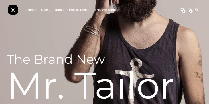 Mr. Tailor E-Commerce WordPress theme