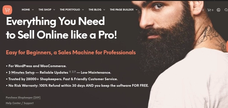 Shopkeeper E-Commerce WordPress theme