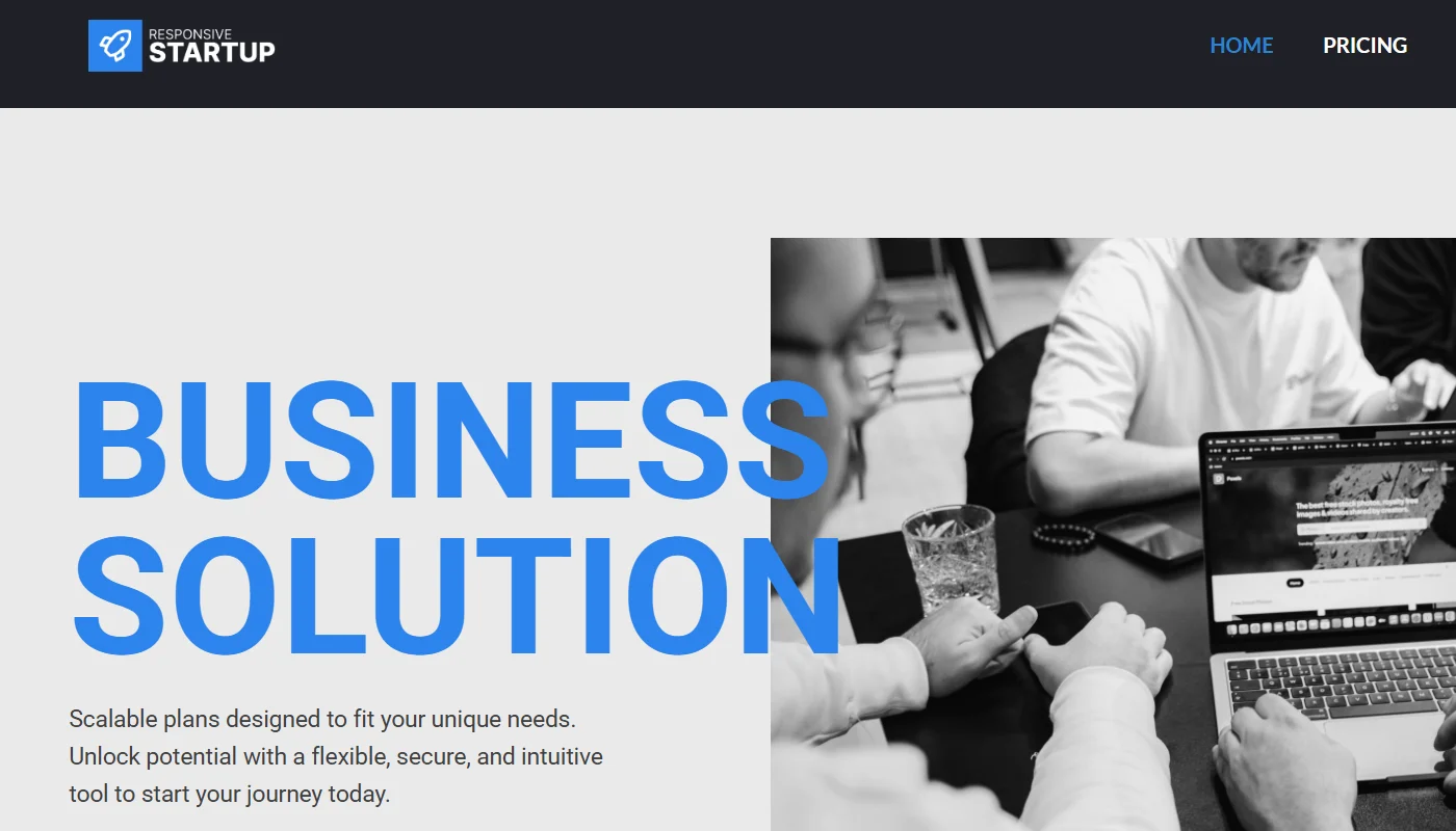 Responsive's Startup Business Template