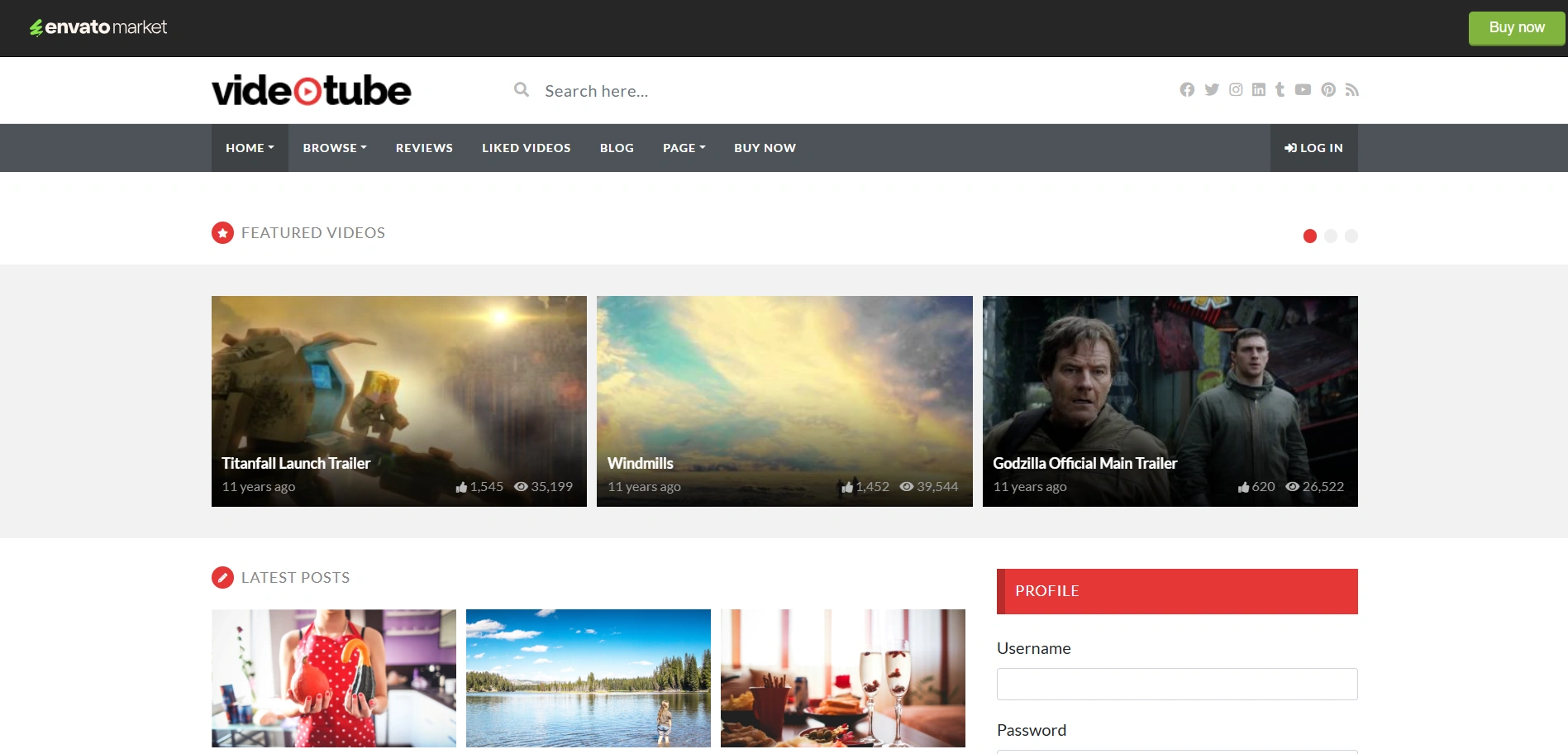 VideoTube Theme
