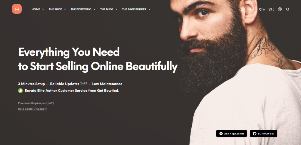 Shopkeeper Gutenberg Theme