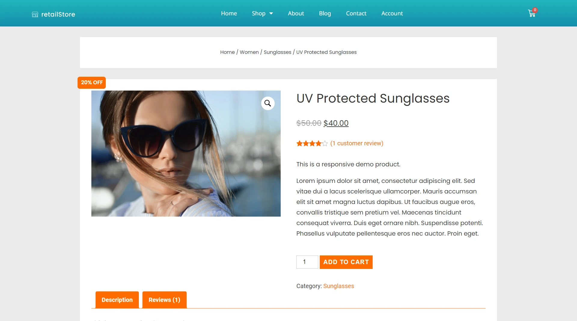 Store WordPress theme