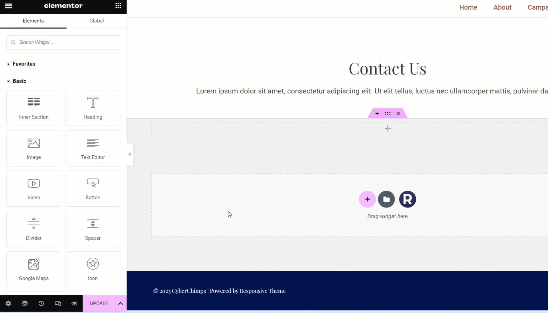 Drag and drop the nav menu