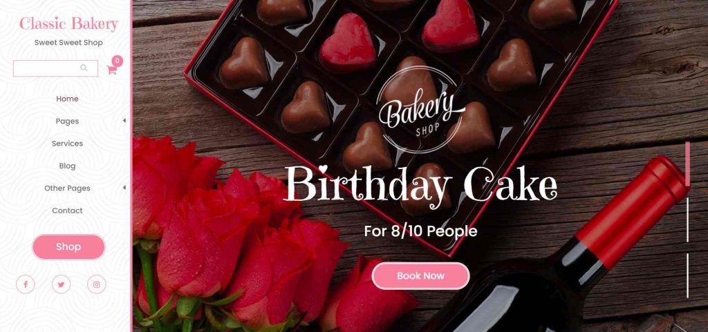 Classic Bakery - Bakery WordPress themes