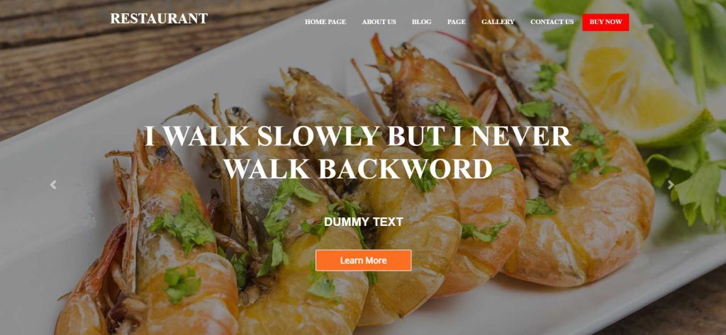 Food Restaurant WordPress theme