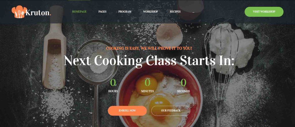 Kruton Bakery WordPress Themes