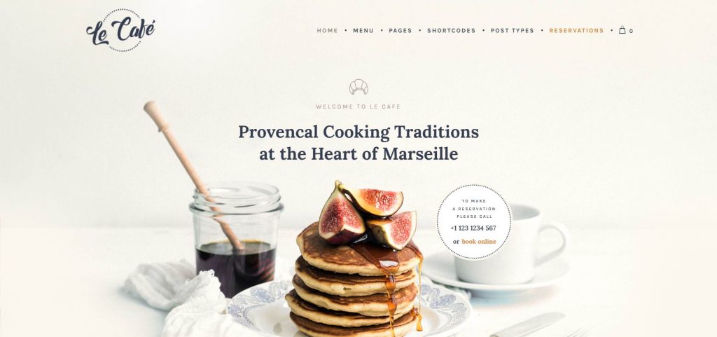 Le Café – Bakery, Bistro & Restaurant WordPress Theme
