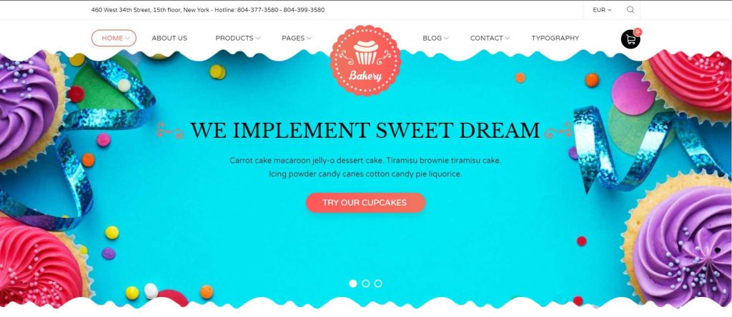 Noucake – Bakery WordPress Themes